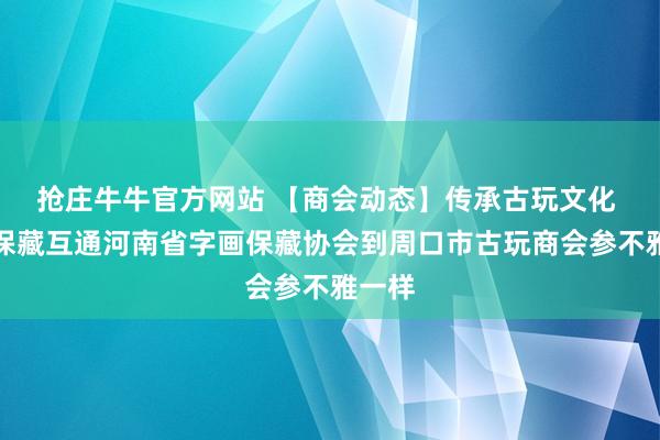 抢庄牛牛官方网站 【商会动态】传承古玩文化 推动保藏互通河南省字画保藏协会到周口市古玩商会参不雅一样