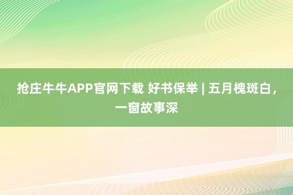抢庄牛牛APP官网下载 好书保举 | 五月槐斑白，一窗故事深