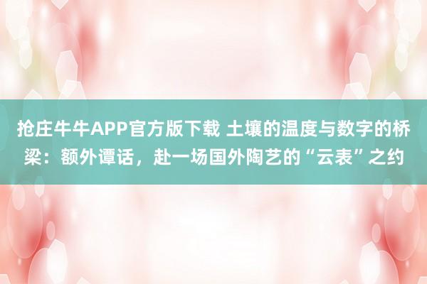 抢庄牛牛APP官方版下载 土壤的温度与数字的桥梁：额外谭话，赴一场国外陶艺的“云表”之约